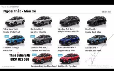 Subaru Crosstrek có mấy màu?