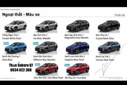 Subaru Crosstrek có mấy màu?